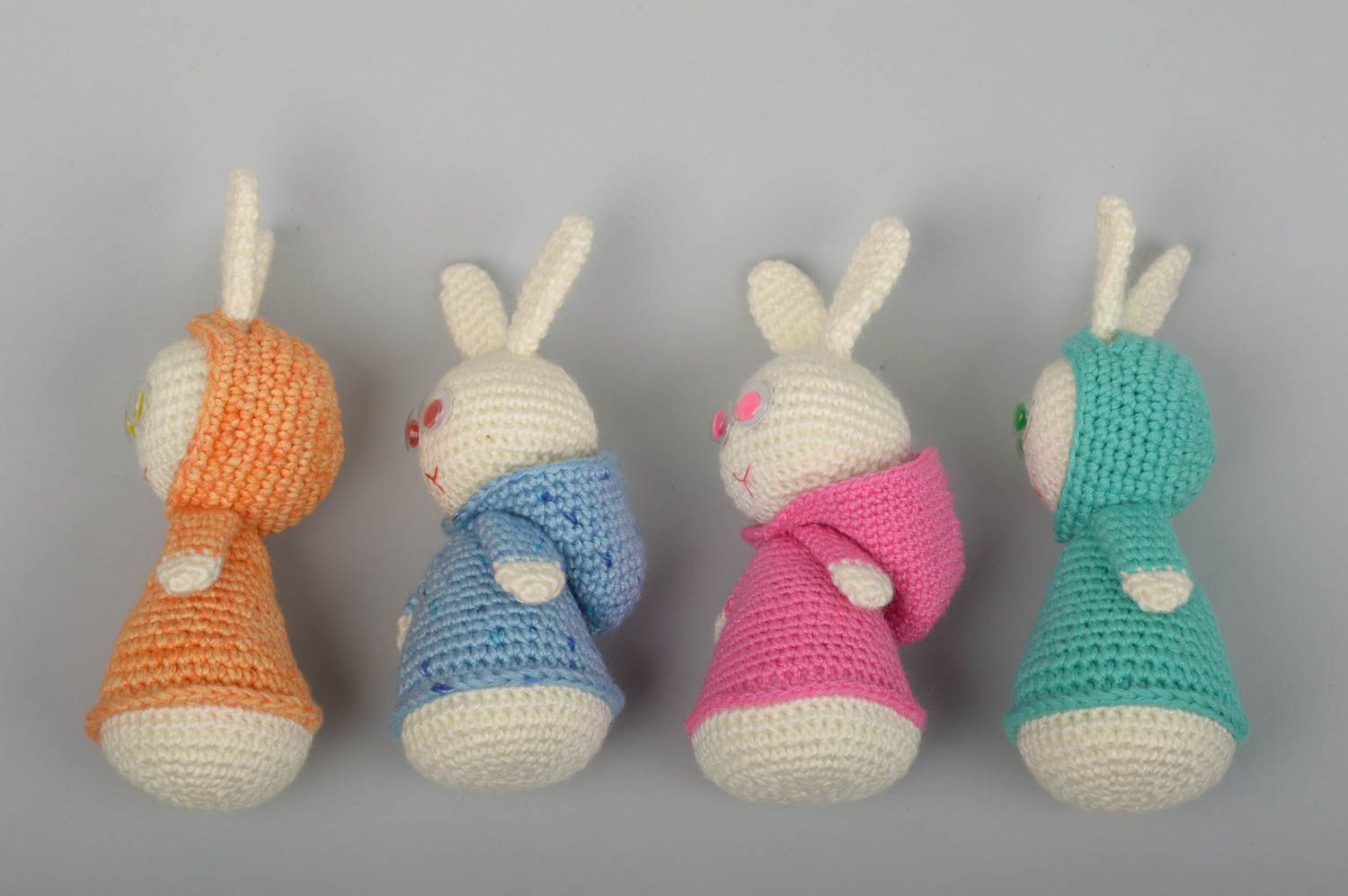 Kuscheltiere Hasen handmade Haus Dekor Geschenk für Kinder Plüschtiere Hasen foto 2