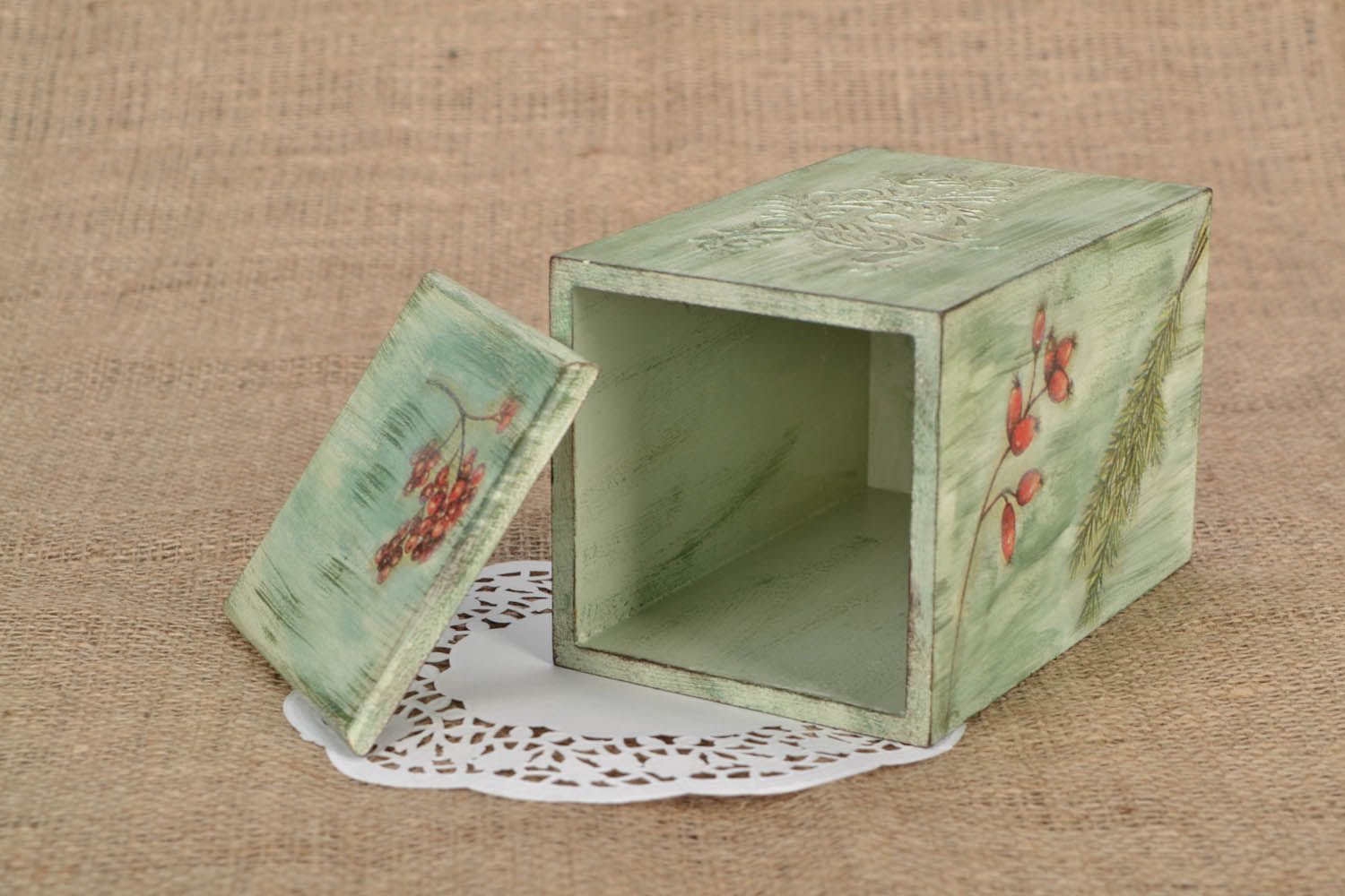 Bow for bulk product with decoupage photo 1