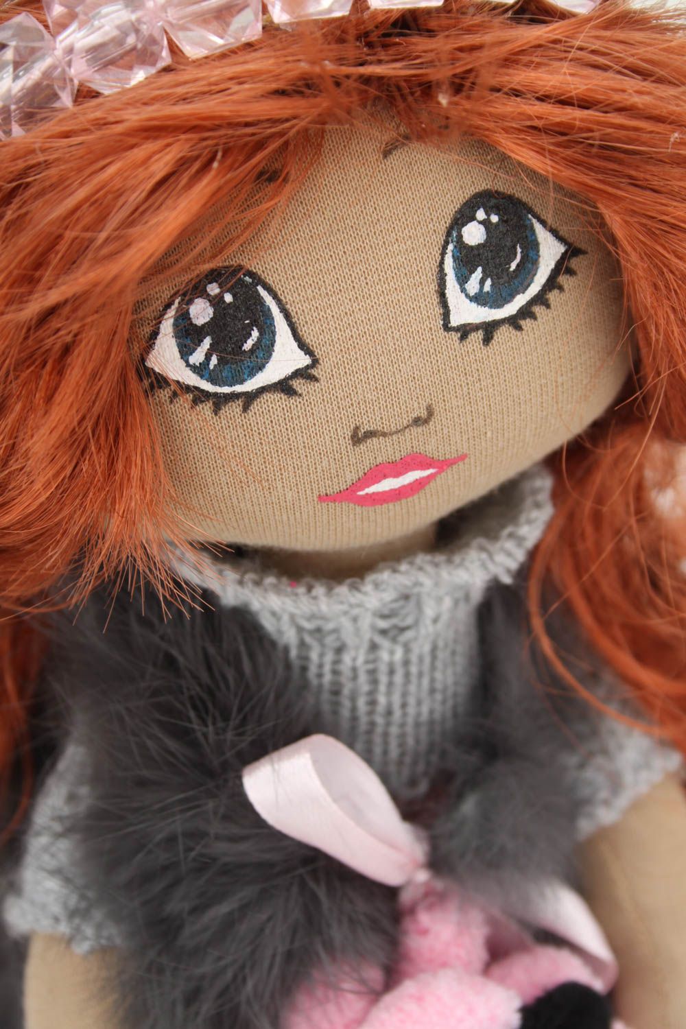 Кукла ручной работы кукла из ткани авторская игрушка мягкая кукла красивая фото 2