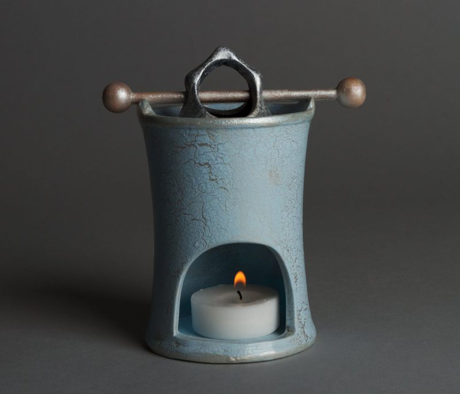 Lampada aromatica decoupage fatta a mano Lampada decorativa in ceramica  foto 1
