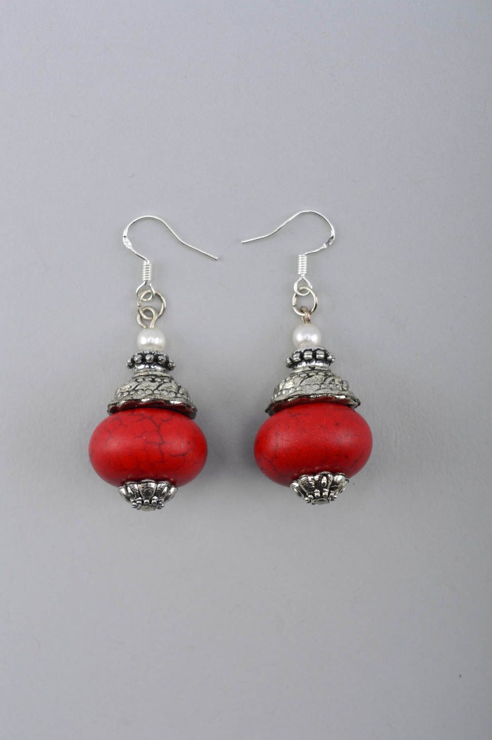 Stylish handmade beaded earrings gemstone earrings accessories for girls photo 2