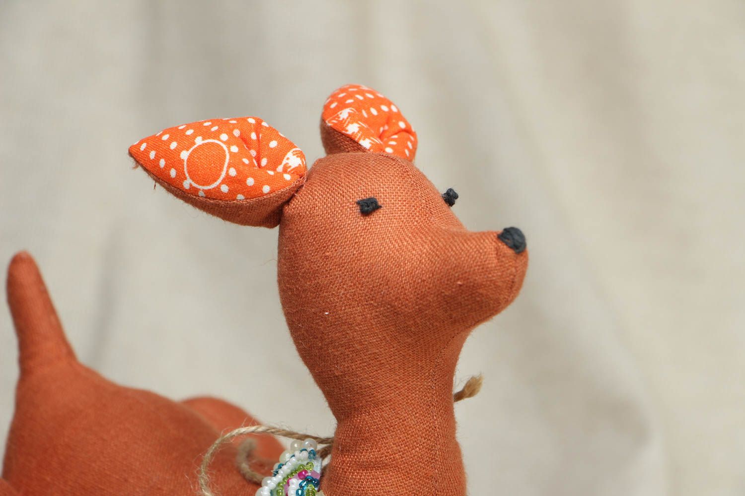 Designer fabric toy Deer photo 2