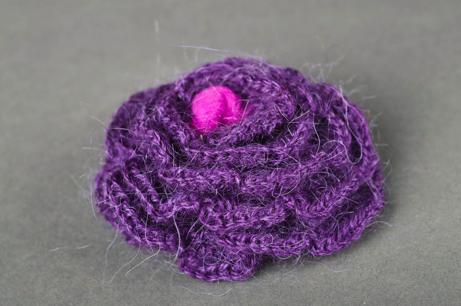 Beautiful handmade crochet scrunchie flowers in hair fashion kids trendy hair photo 2