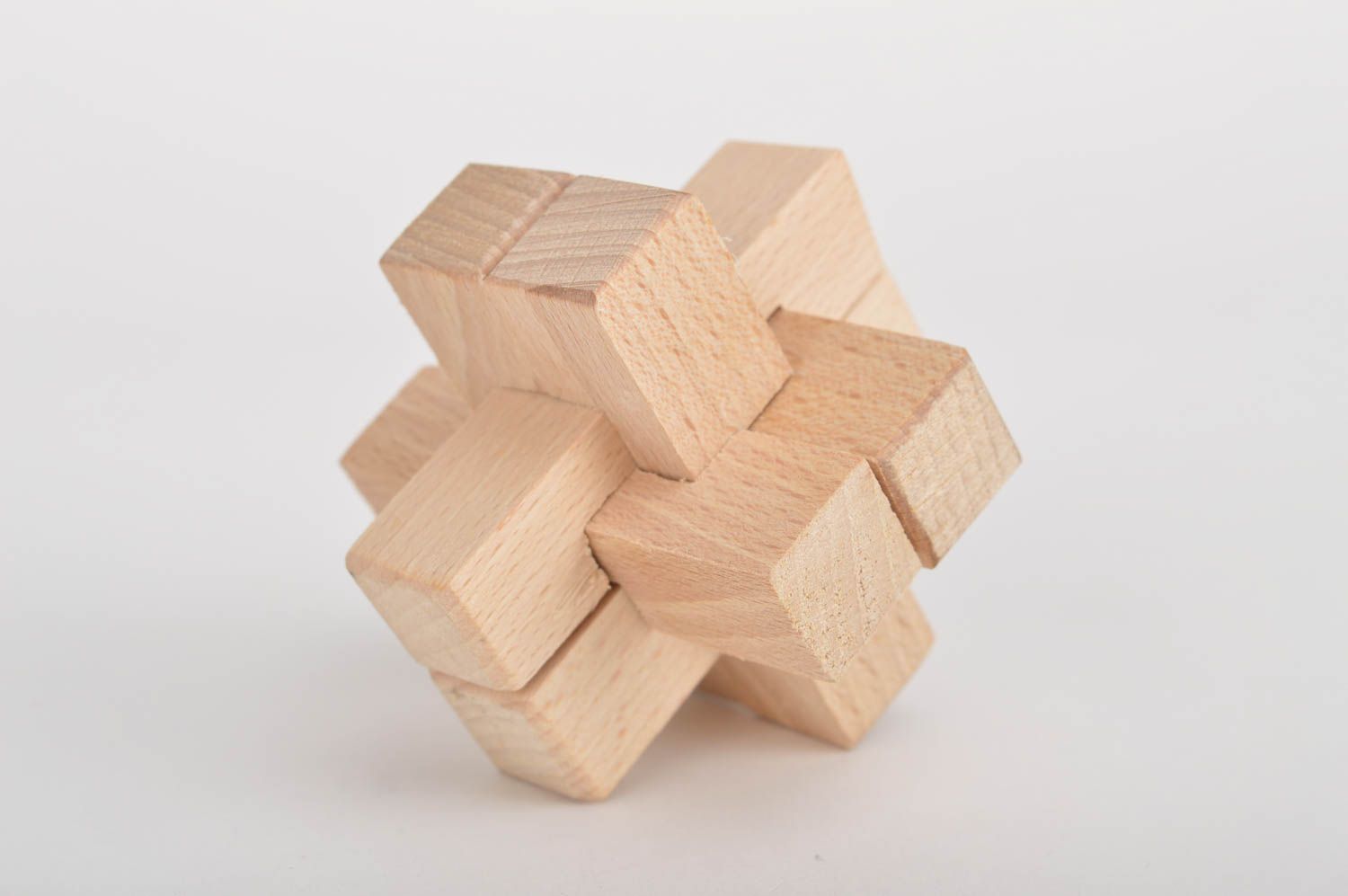 Игрушка ручной работы деревянный кубик игрушка из дерева от 3 лет Пазл фото 2