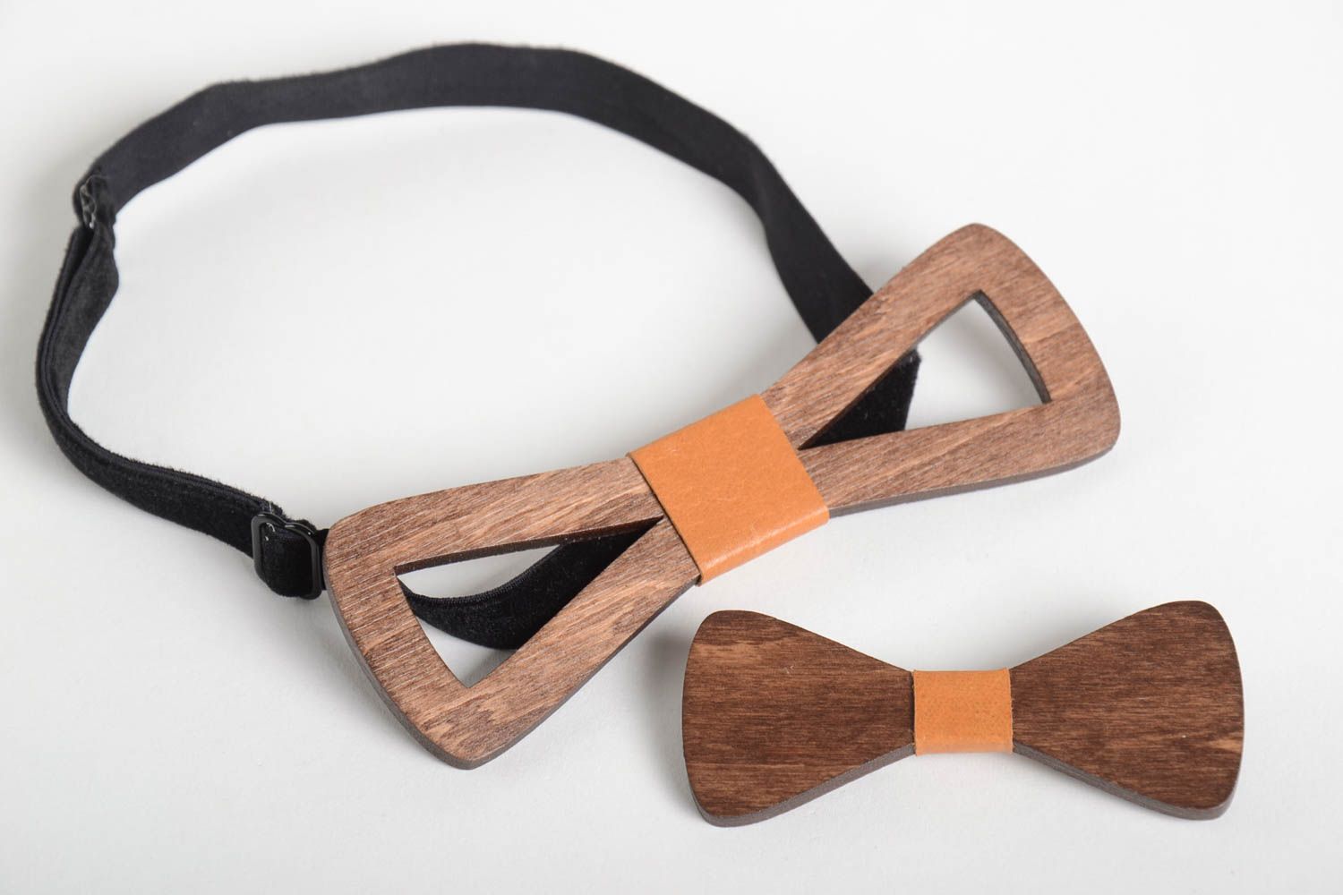 Handmade bow tie wooden bow tie accessories for men designer accessories photo 2