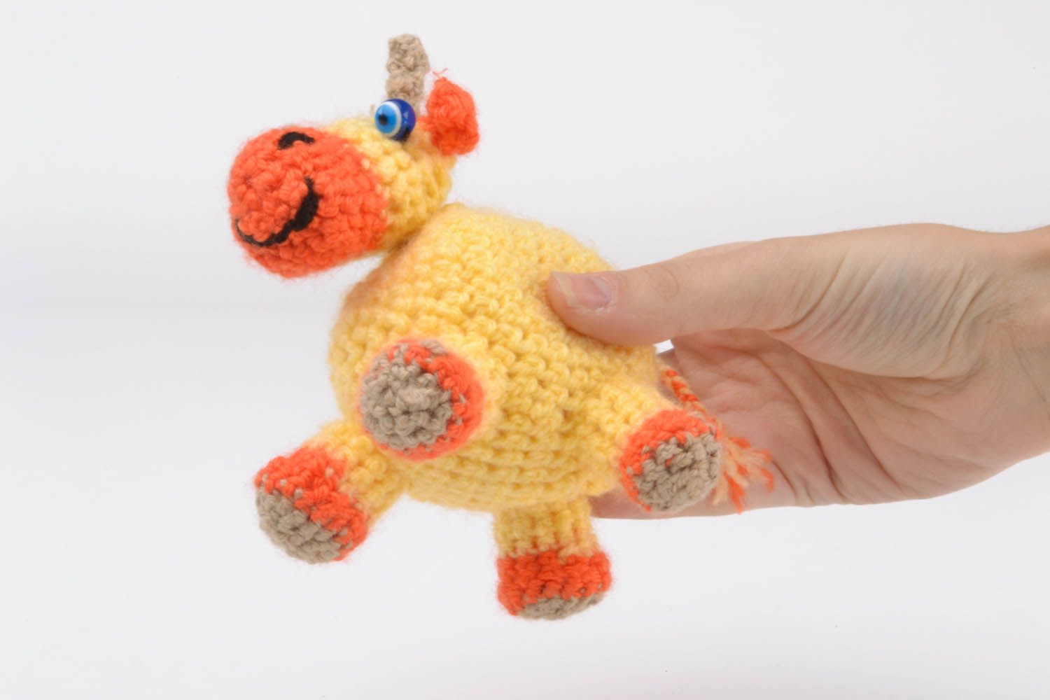 Handmade crocheted toy Cow photo 5