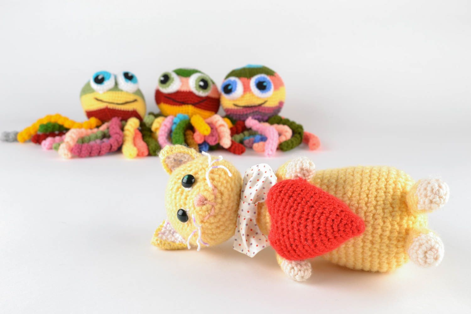 Handmade children's crochet toy photo 5