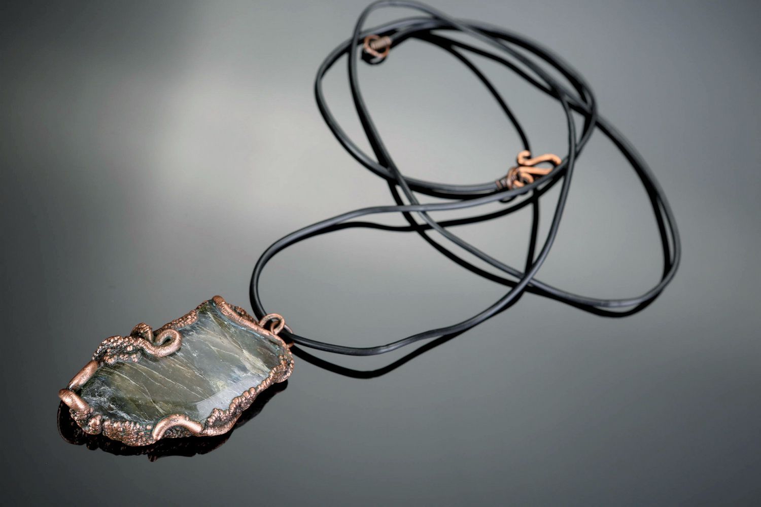 Pendent with natural stone Reflection  photo 3