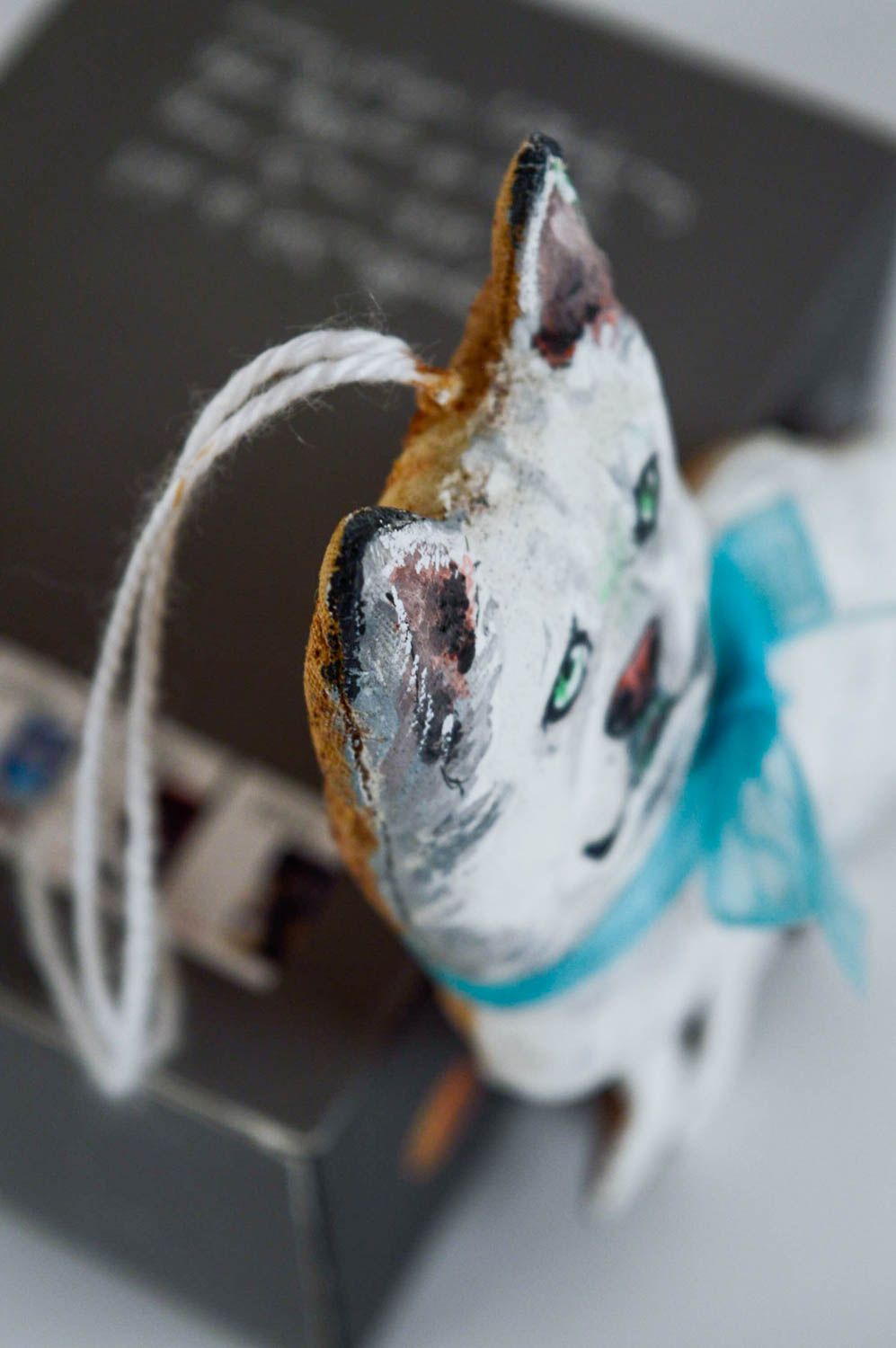 Peluche chien décorative à accrocher petite en coton parfumée faite main photo 4