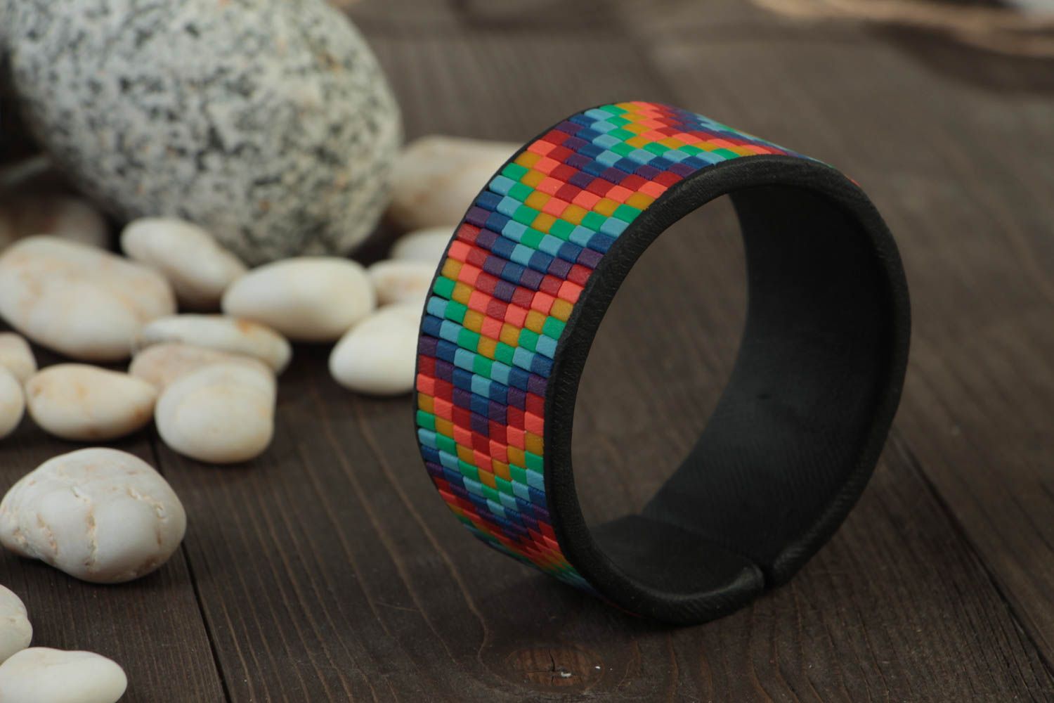 Stylish handmade plastic bracelet accessories for girls artisan jewelry designs photo 2