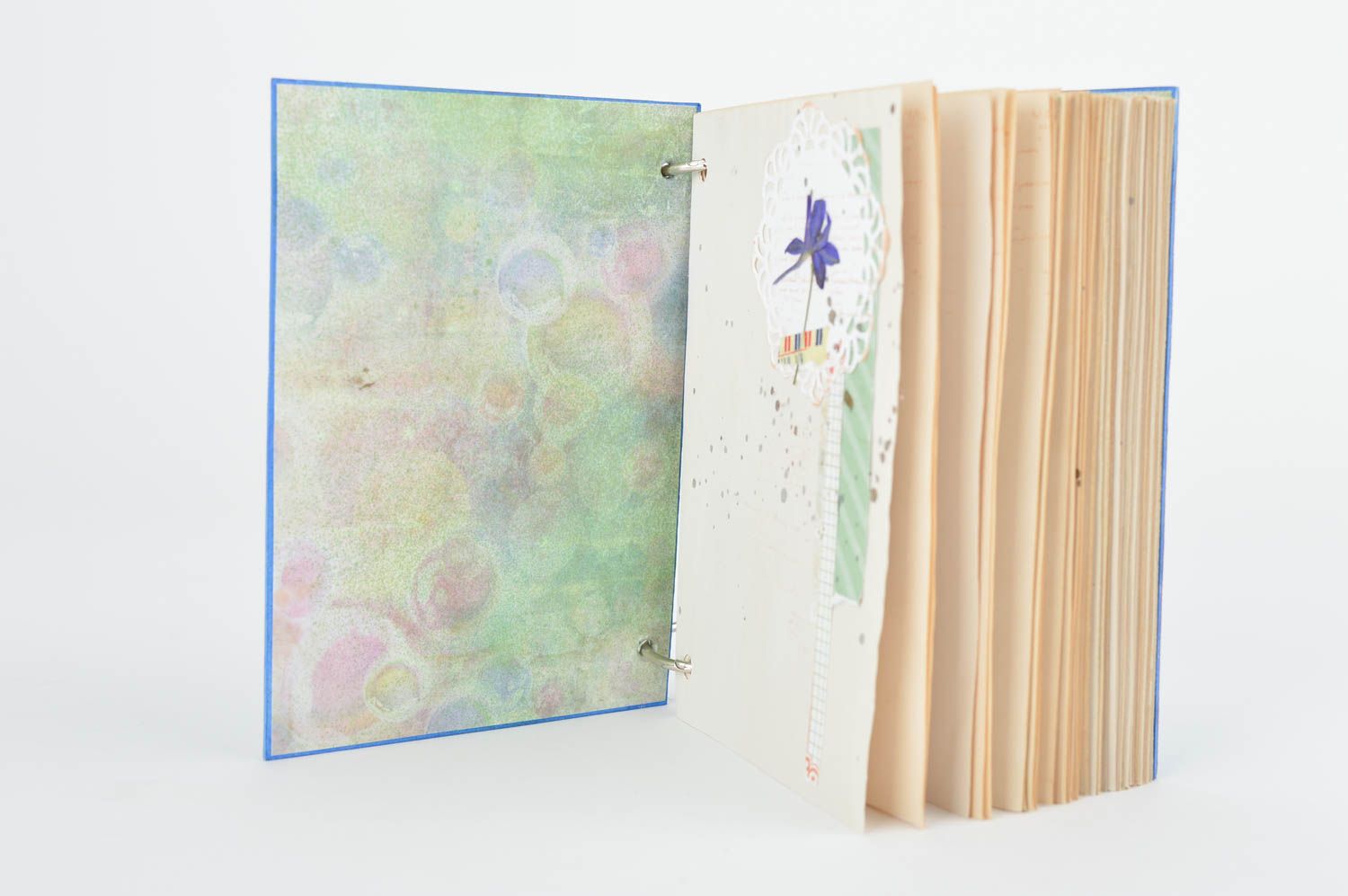 Handmade stylish artbook notebook with flowers designer diary for girls photo 4