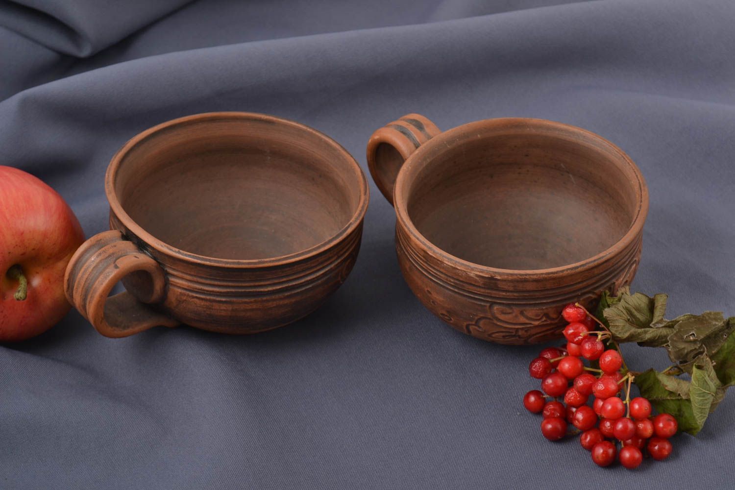 Tazas originales hechas a mano cerámica artesanal estilosa utensilios de cocina foto 1