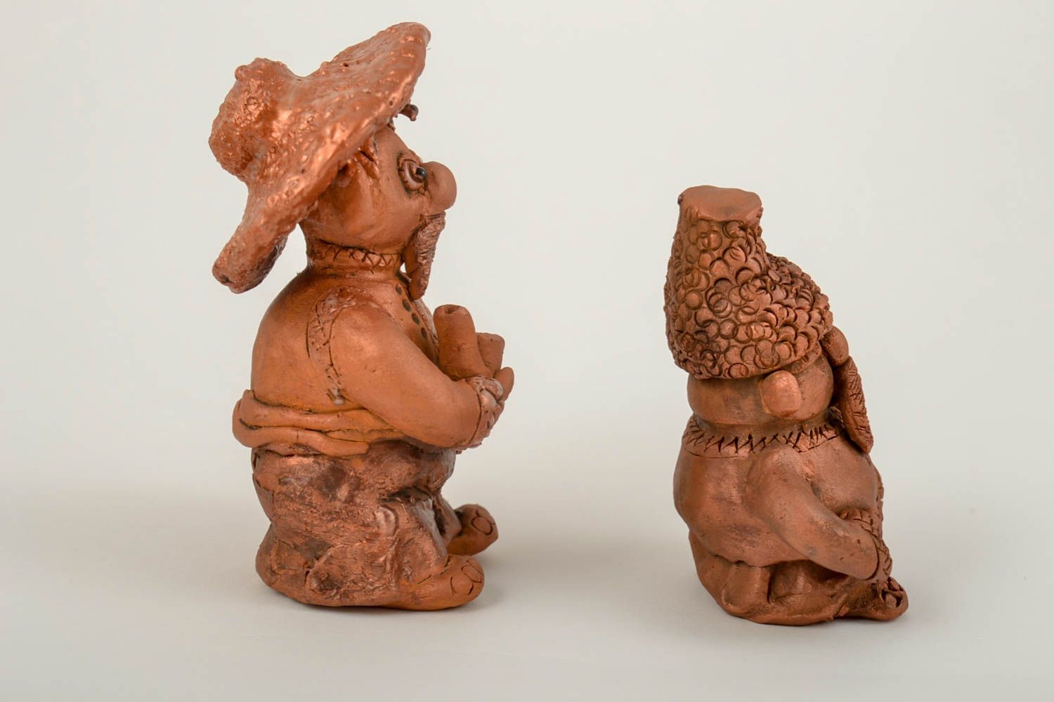 Figurines miniature fait main Statuette céramique Déco maison insolite photo 2