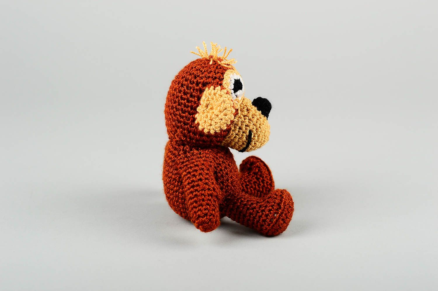 Handgefertigt Affe Kuscheltier Geschenk für Kinder süßes Kuscheltier  foto 3