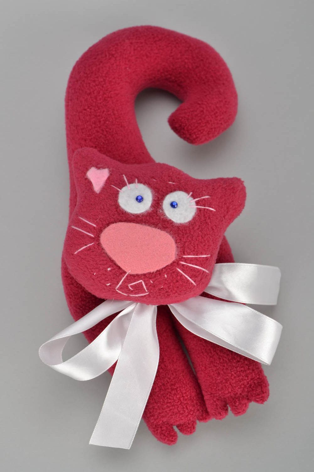 Мягкая игрушка Розовый кот  фото 6