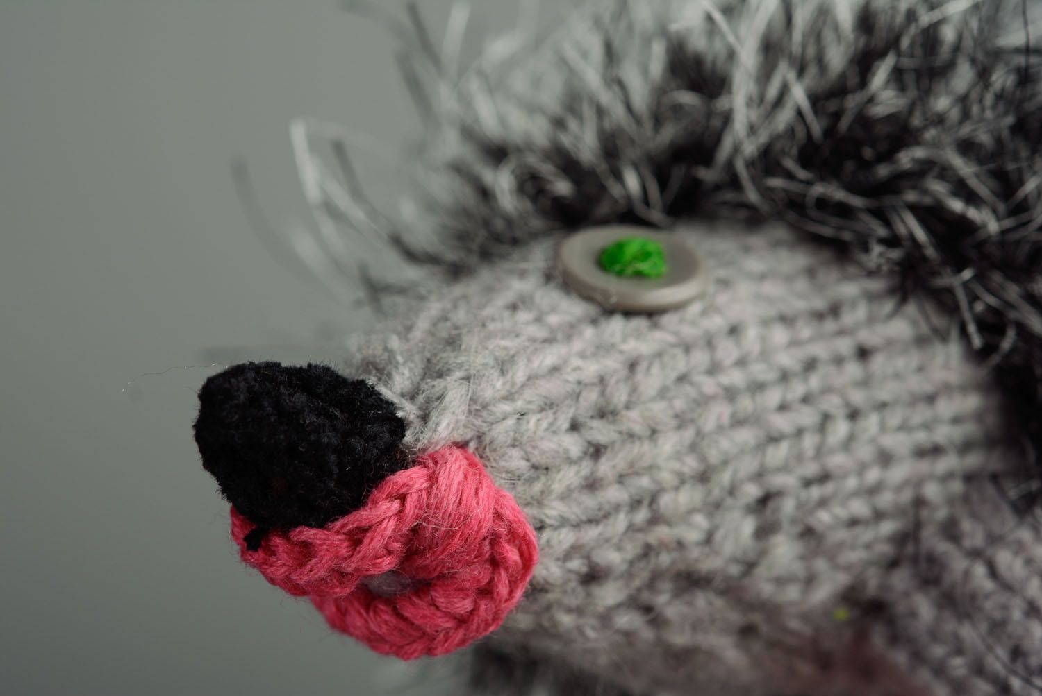 Knitted toy Hedgehog photo 2