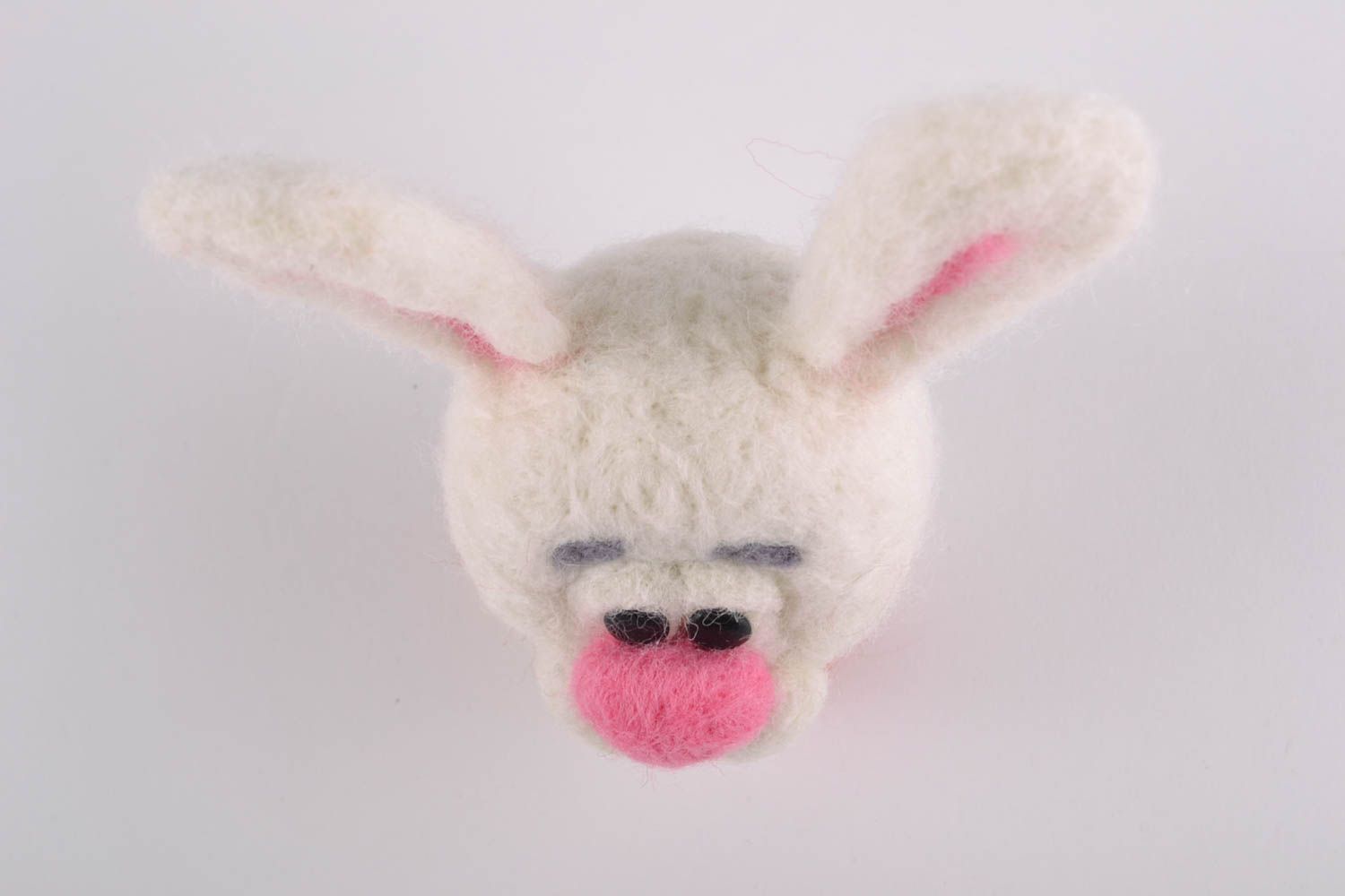 Jouet lièvre en laine feutrée fait main figurine originale pour enfant photo 3