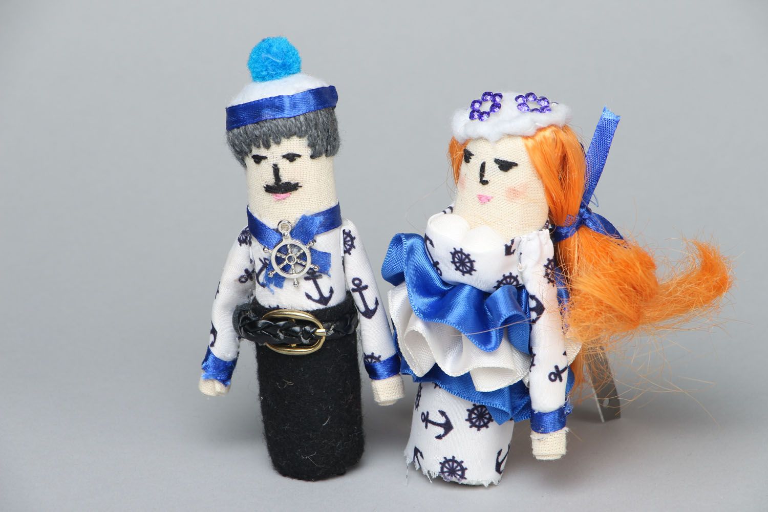 Homemade soft dolls Seaman with Wife photo 1