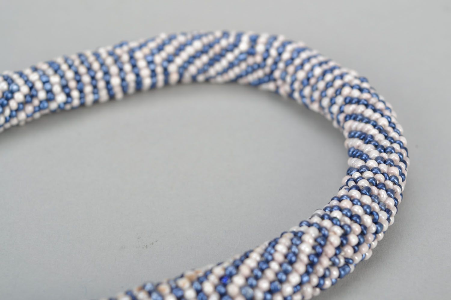 Homemade beaded cord necklace photo 4