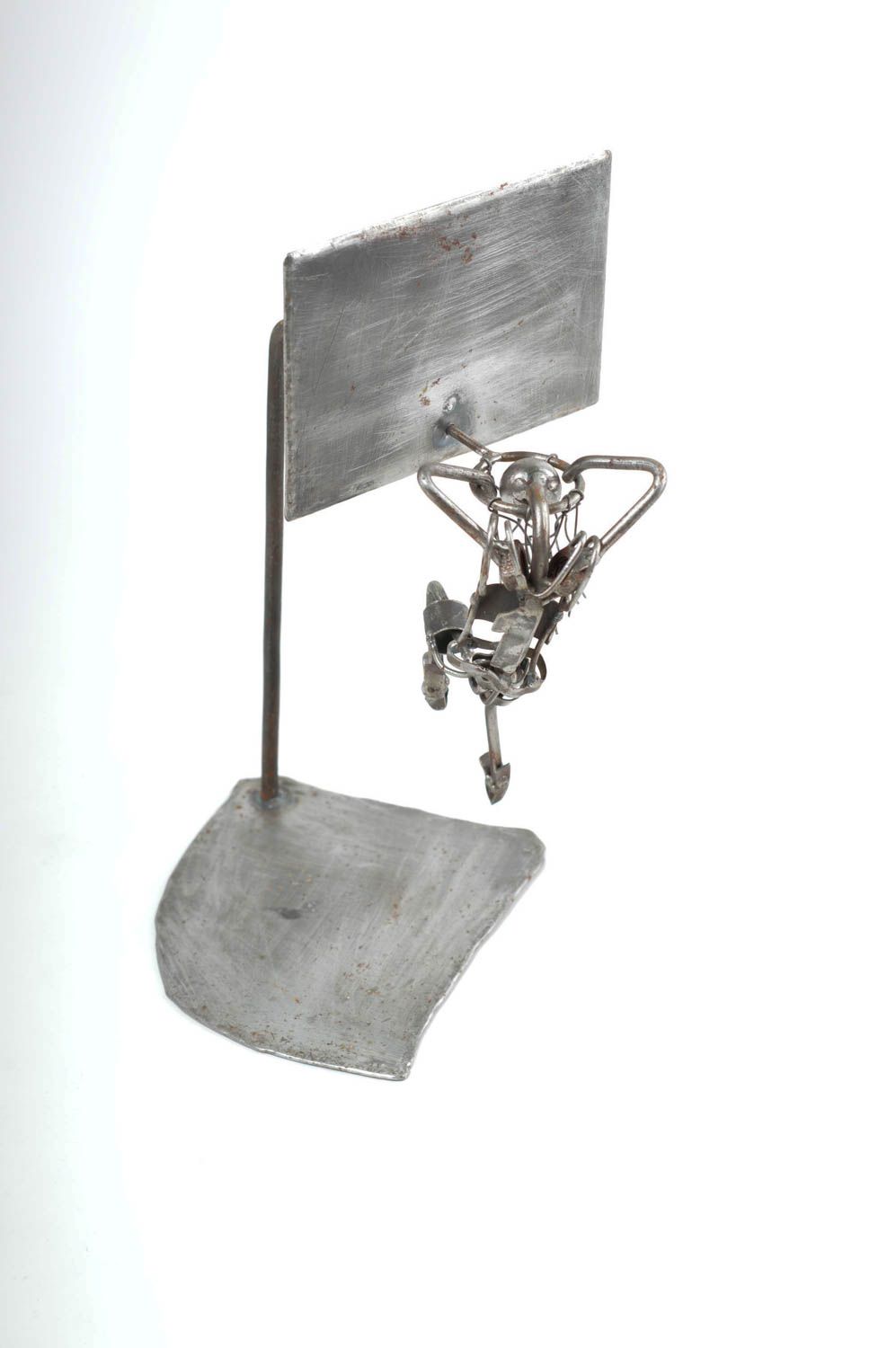 Figurine métal faite main Statuette design basketballeur Cadeau original photo 5