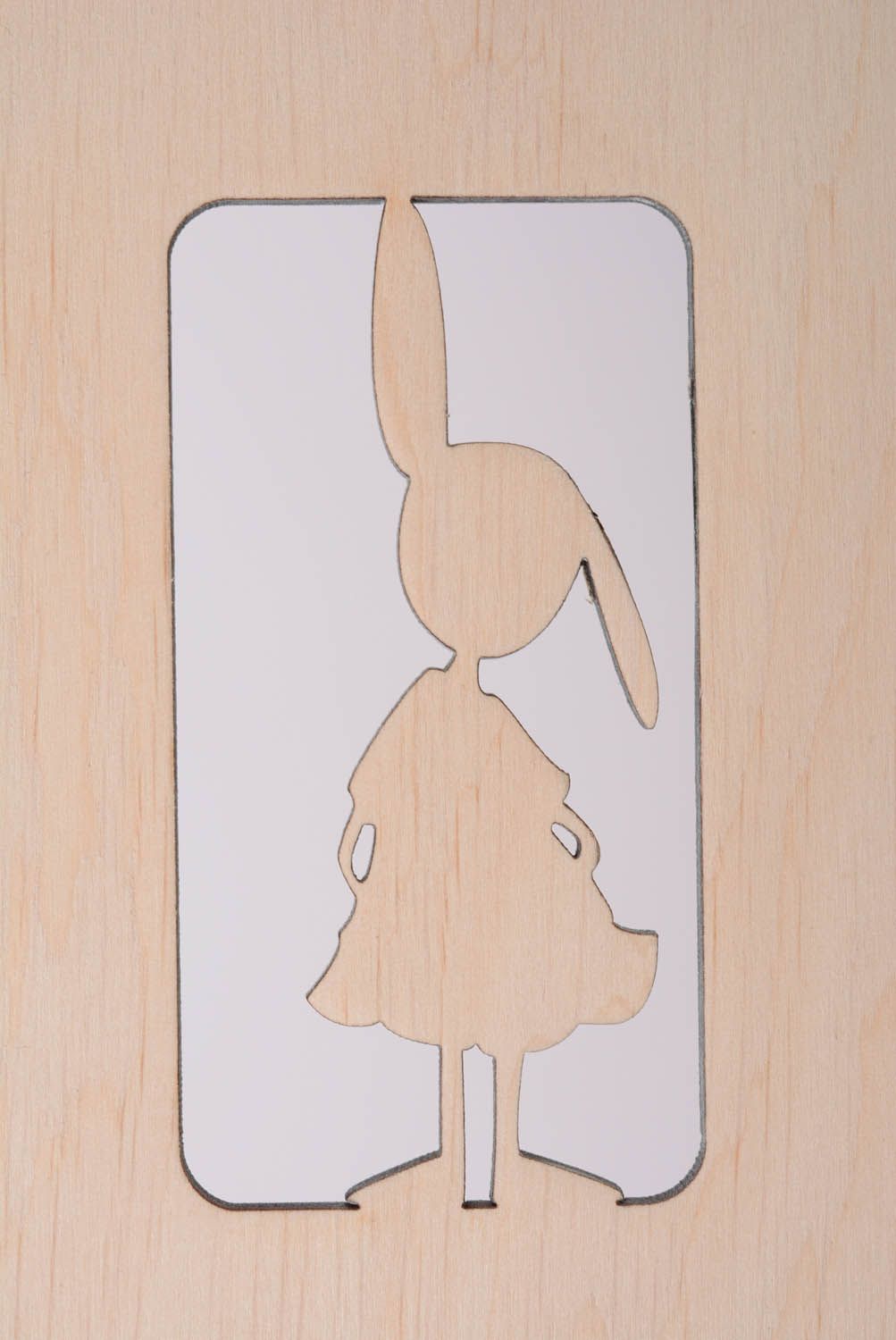 Заготовка в виде блокнота Кролик в платье фото 2