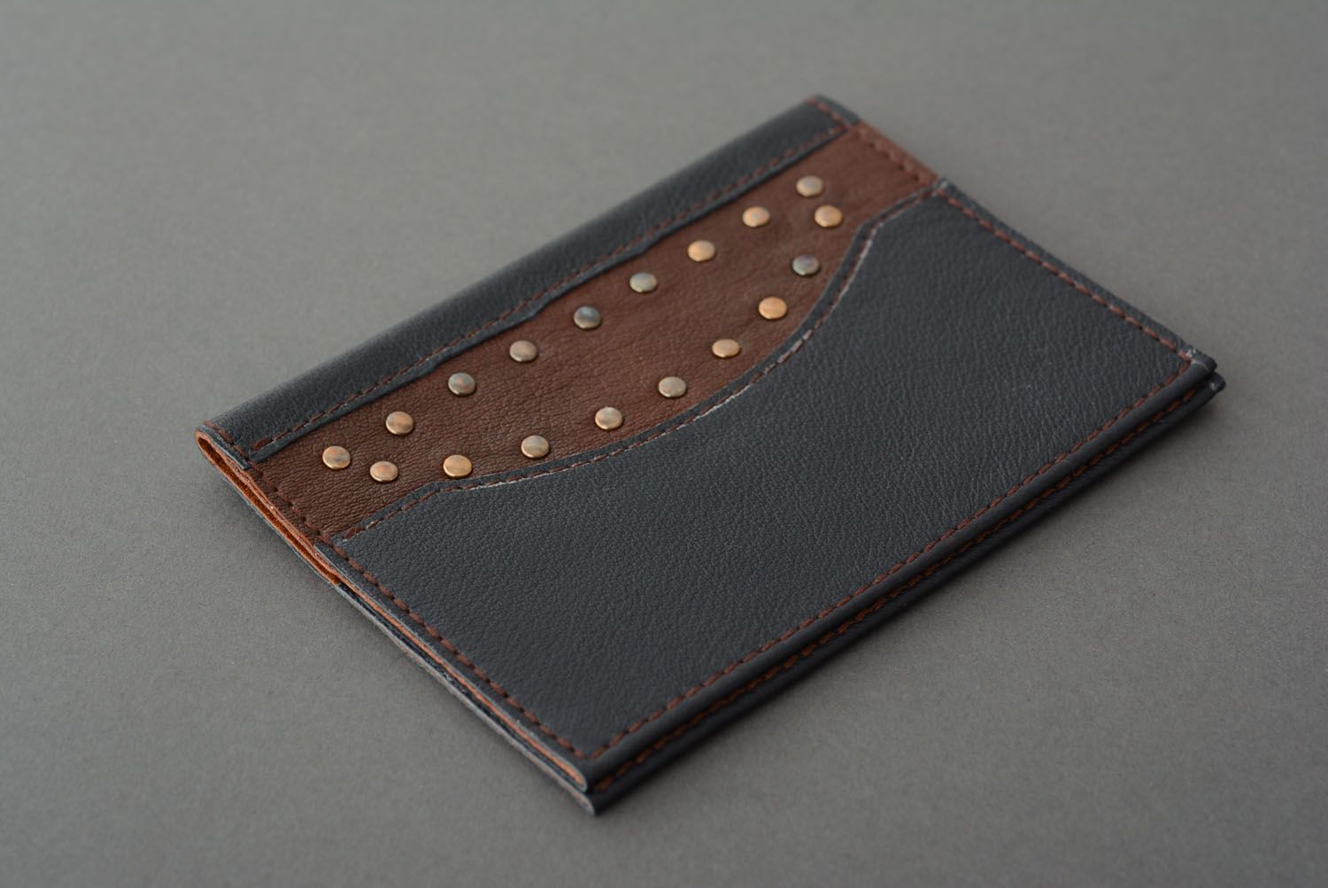 Passport cover made of leather photo 1