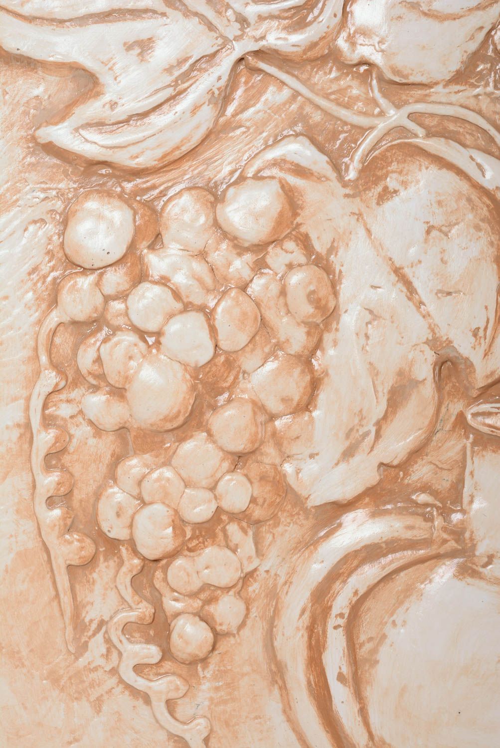 Panel de pared decorativo hecho a mano de tonos marrones original de interior foto 2