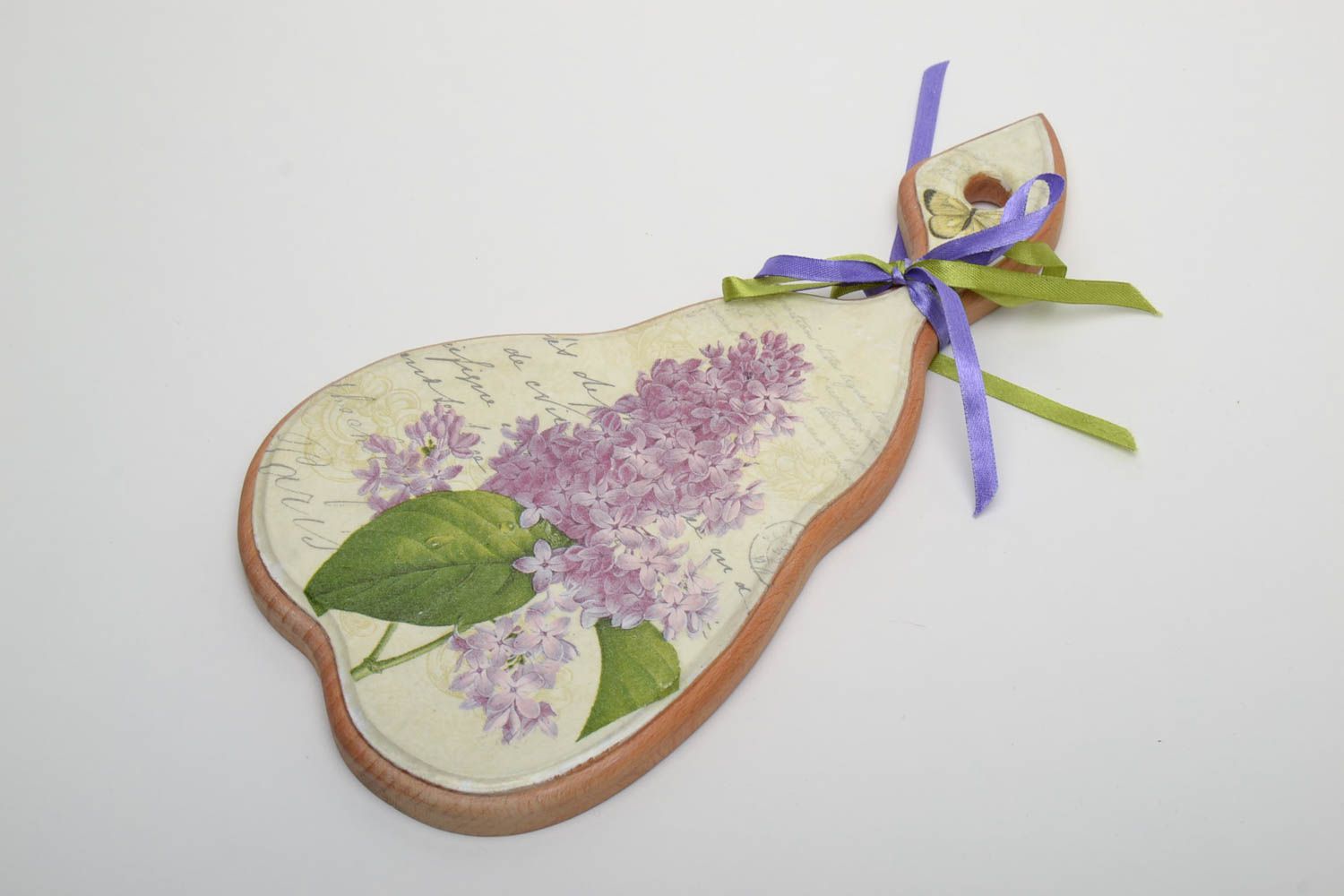 Decoupage cutting board Lilac photo 2