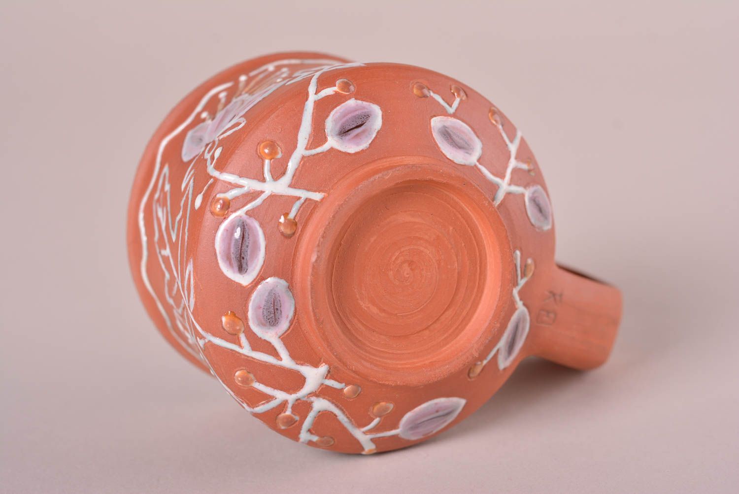 Taza de cerámica artesanal con ornamentos utensilio de cocina regalo original  foto 5