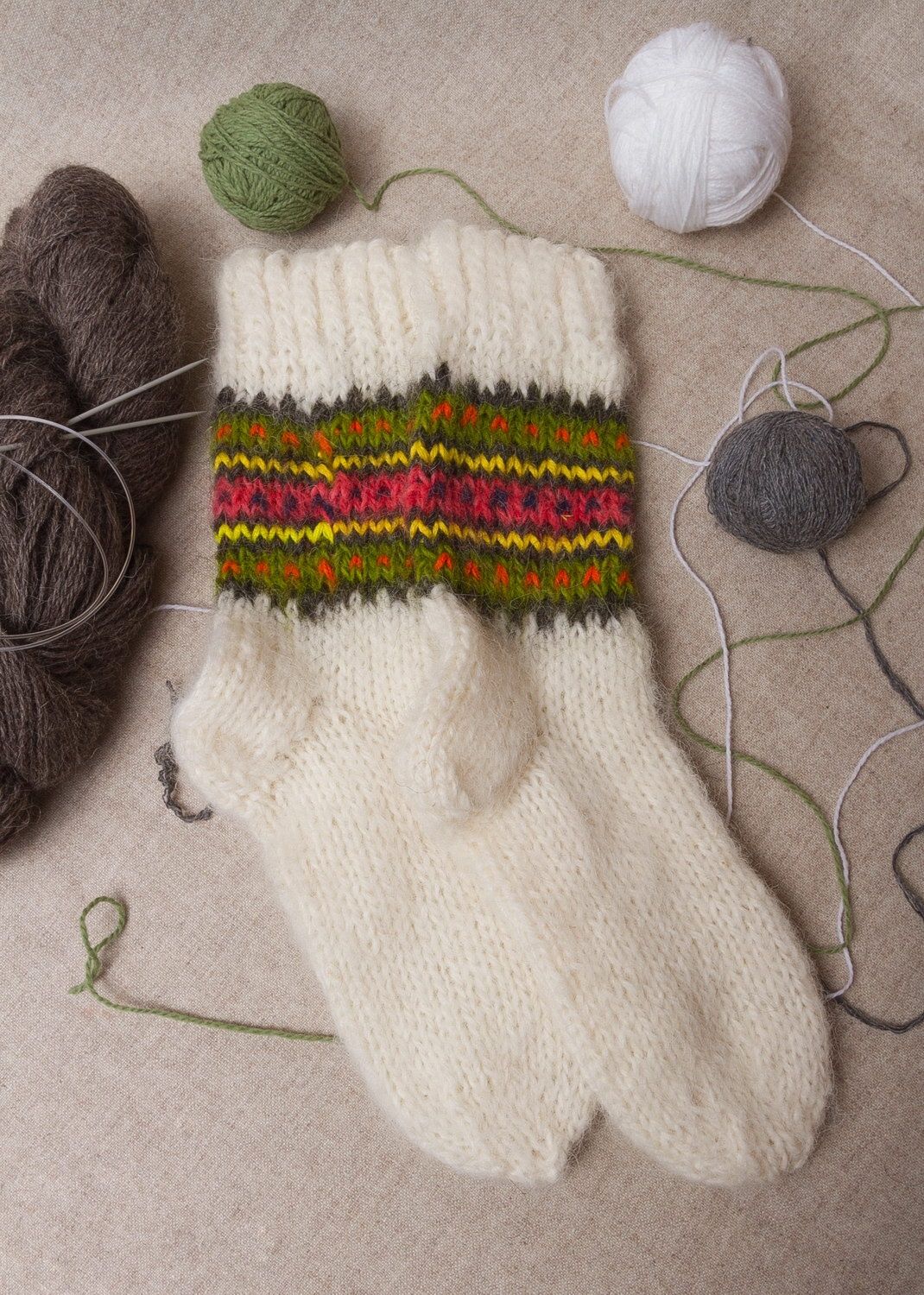 Socken aus Wolle für Frauen foto 1