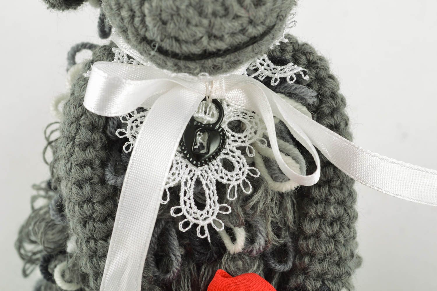 Soft crochet toy Lady Sheep photo 4