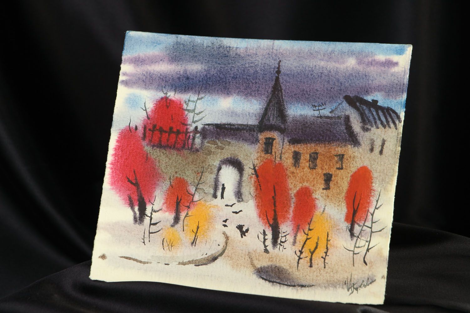 Author's watercolor painting Autumn photo 5
