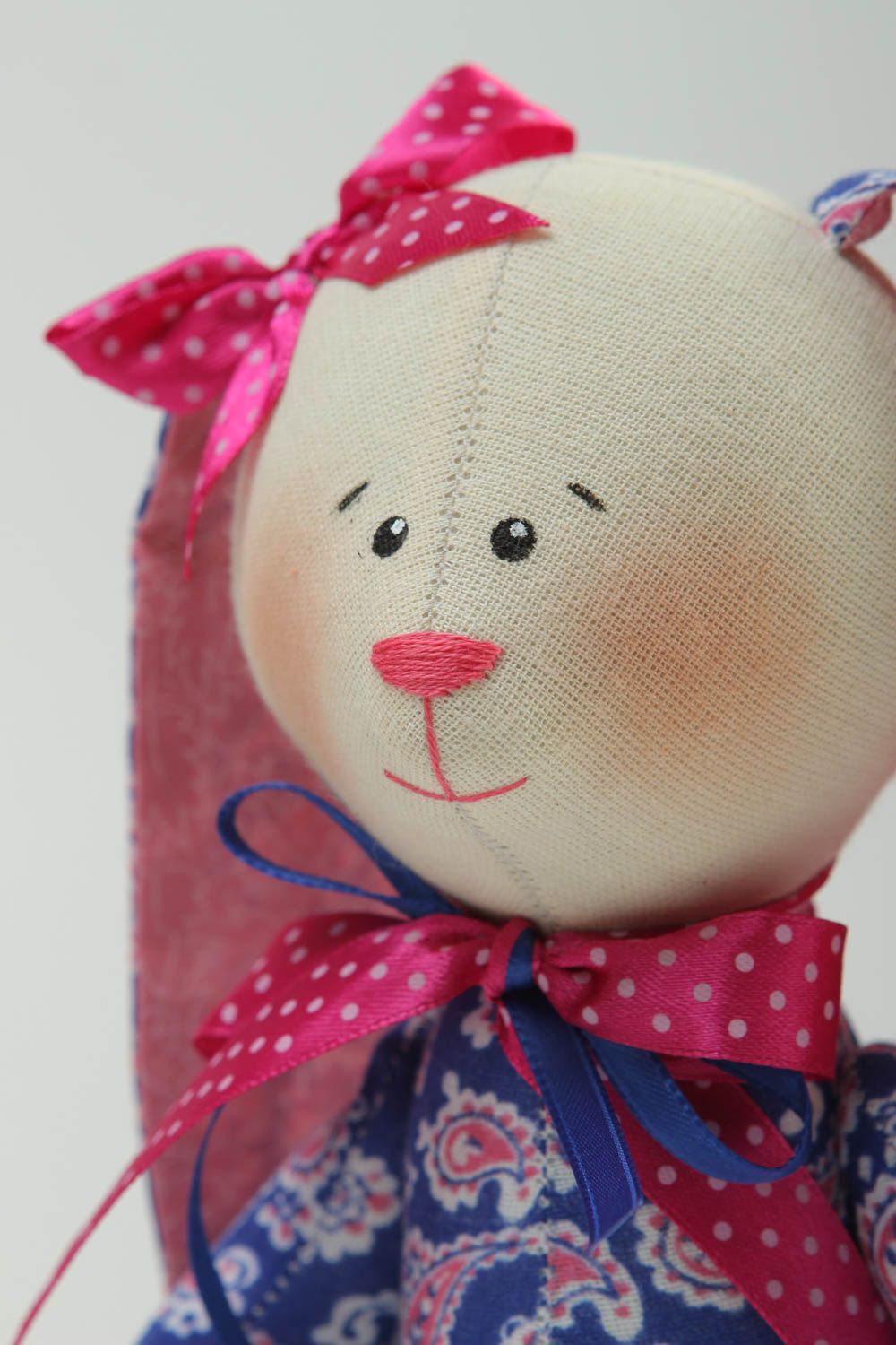 Juguete artesanal de tela de algodón muñeco de peluche regalo original foto 3
