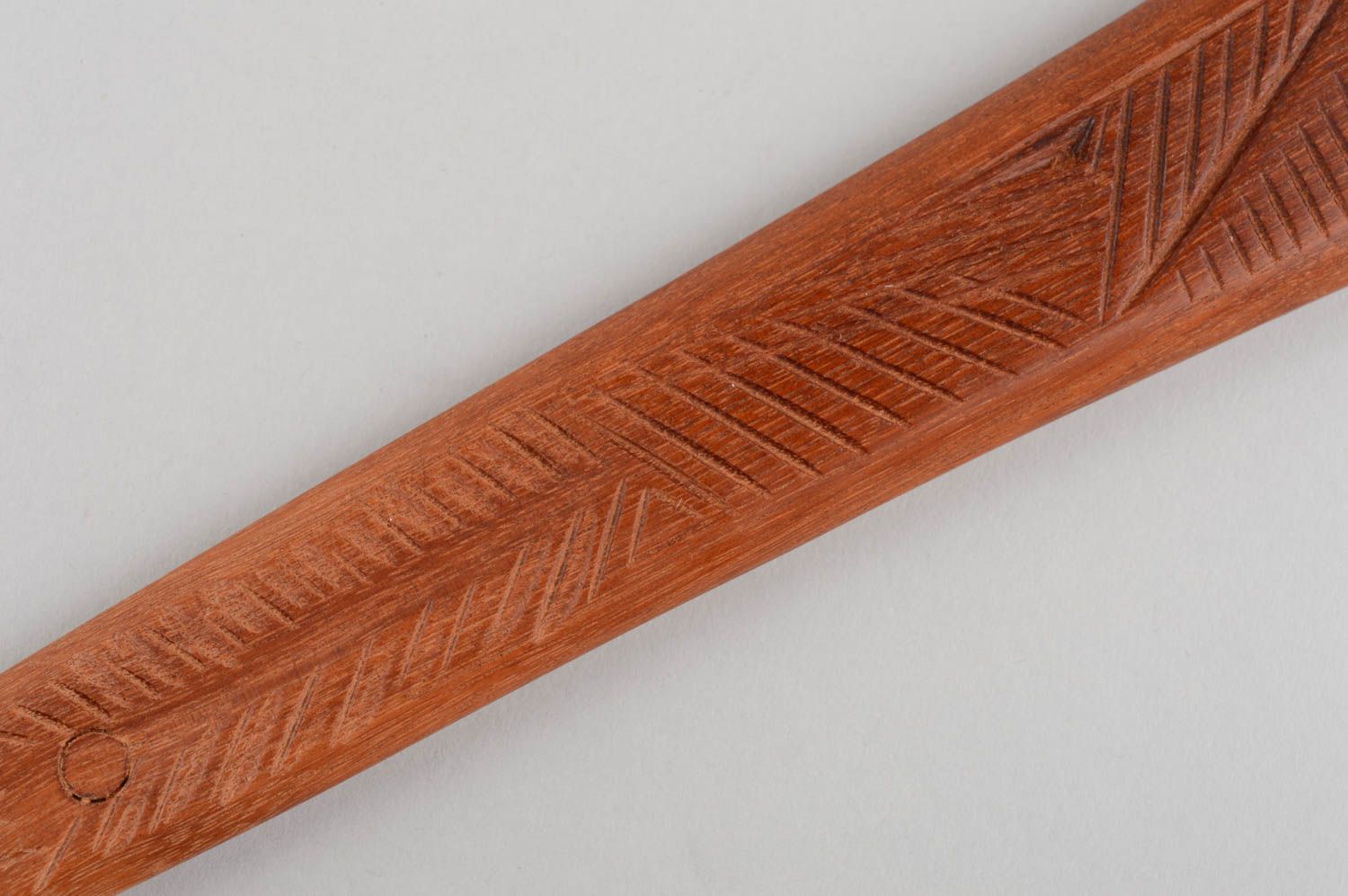 Dague décorative en bois ciré marron faite main cadeau original pour homme photo 4