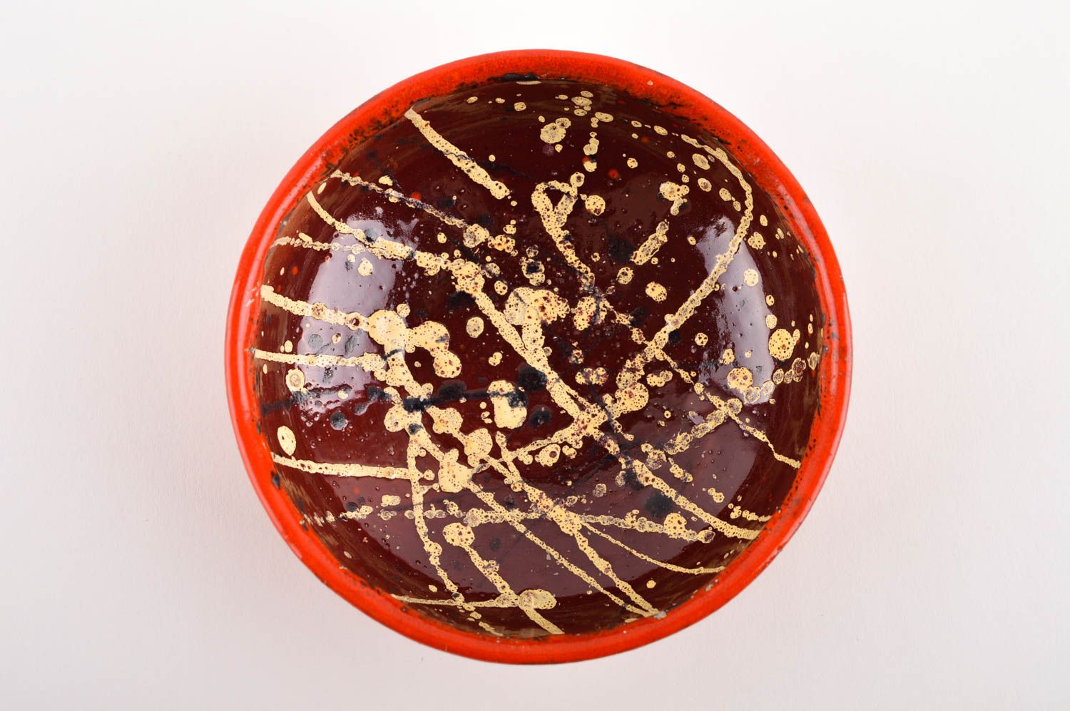 Dulcero de cerámica artesanal bonito plato hondo de arcilla menaje de cocina foto 4
