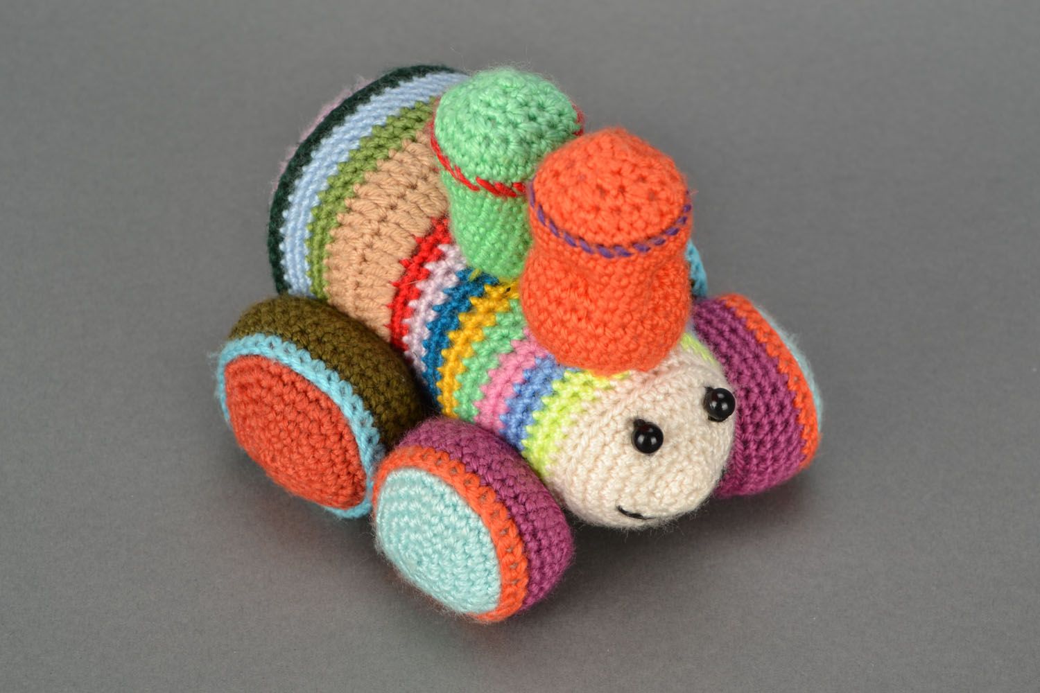 Design crochet toy Train photo 3