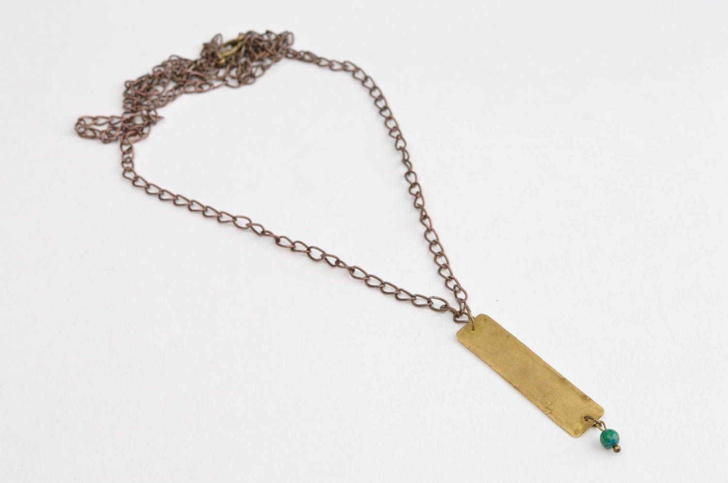 Brass necklace handmade designer jewelry metal necklace metal jewelry for women photo 3
