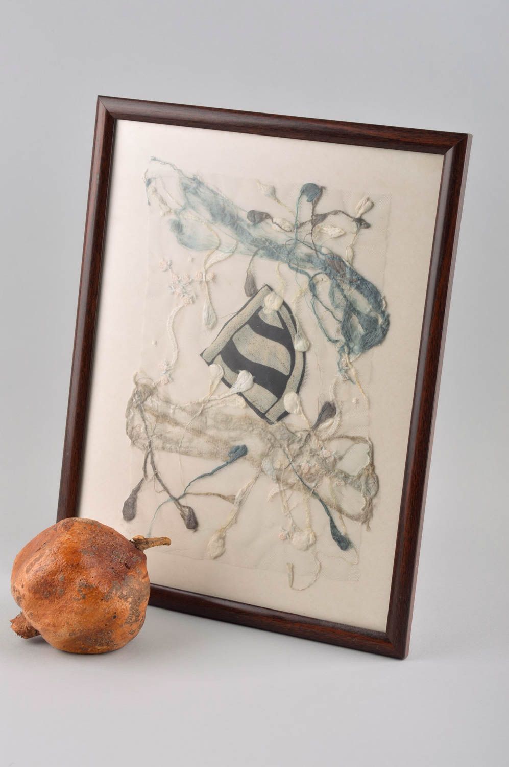Картина ручной работы декор для дома красивая картина из коконов шелкопряда фото 1