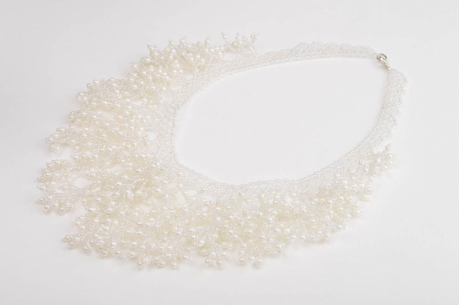 Delicate necklace stylish bijouterie seed bead necklace fashion necklace photo 2