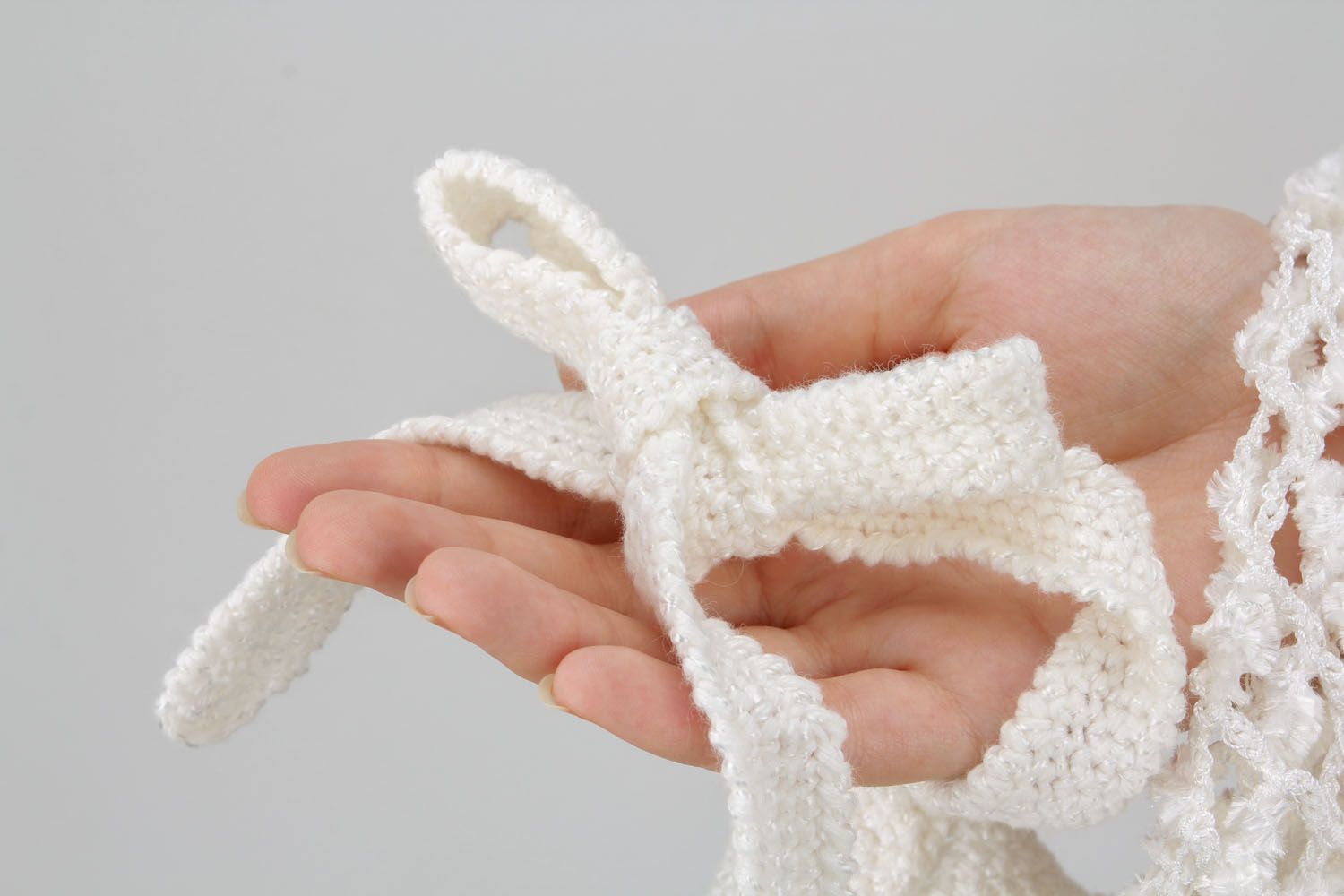 White crochet dress photo 4