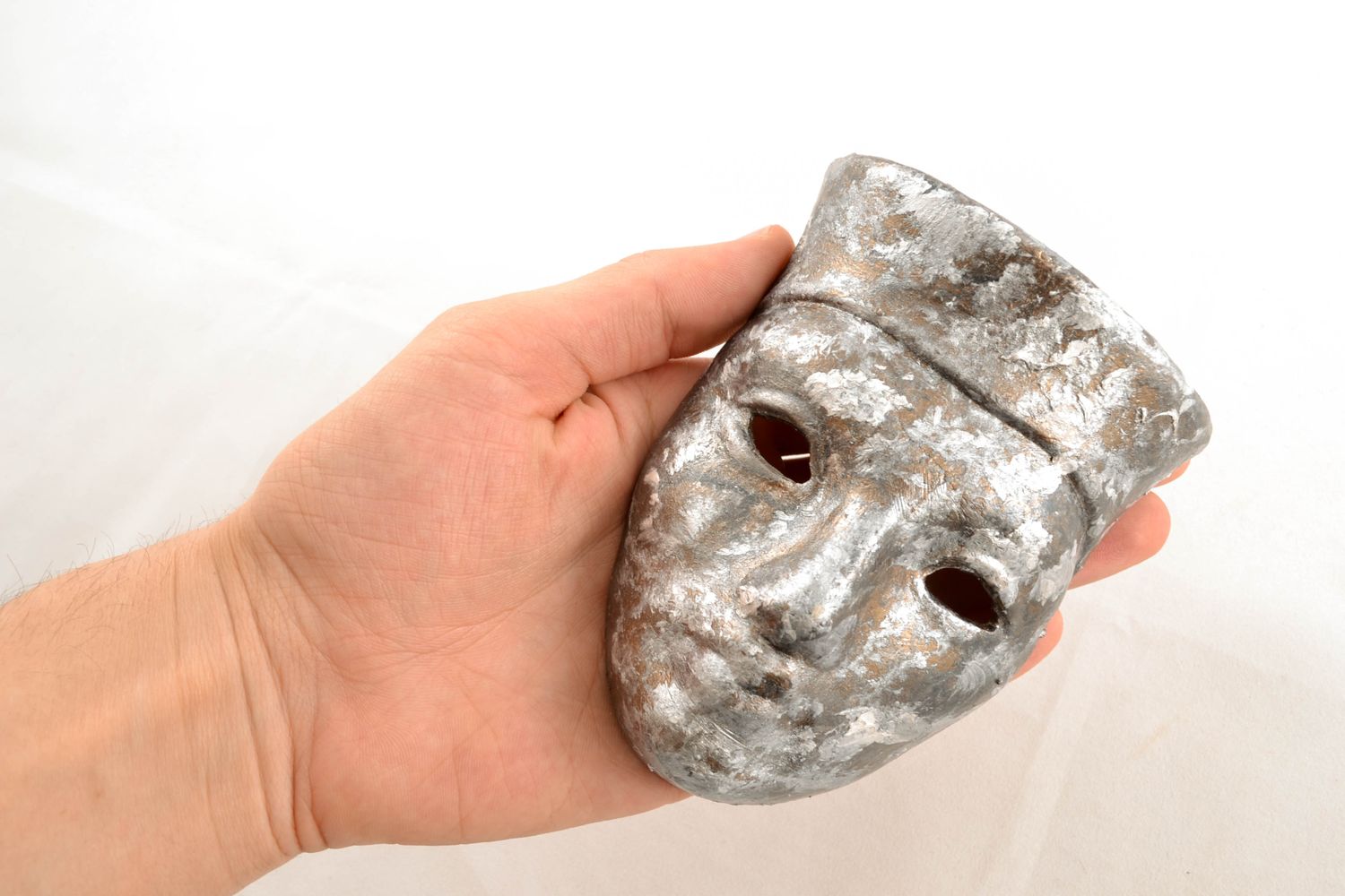 Small clay souvenir mask for decor photo 1