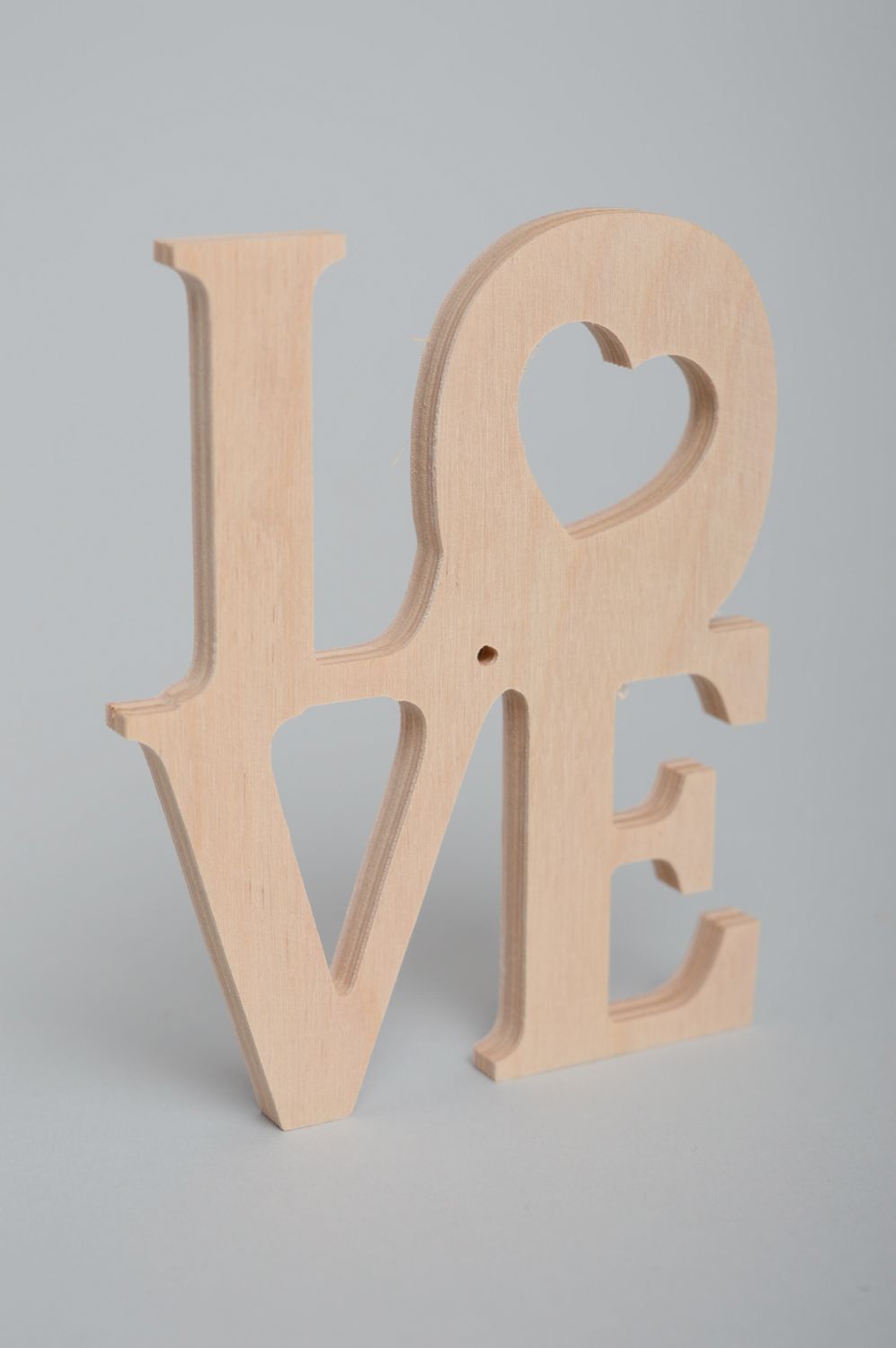 Plywood craft blank lettering Love photo 5