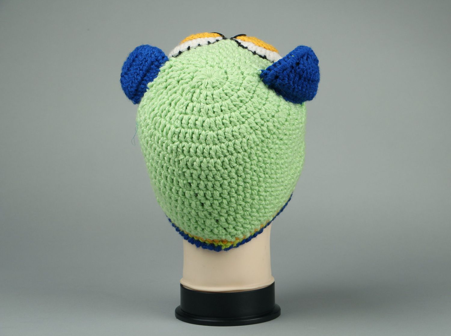 Semi-woolen knitted hat Cat photo 3