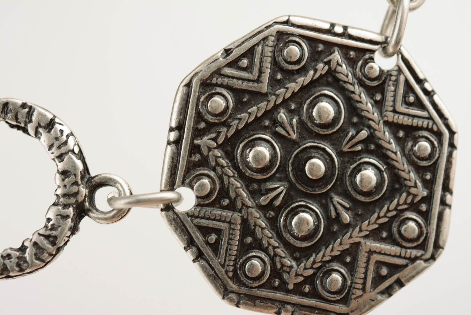 Handmade metal necklace photo 2