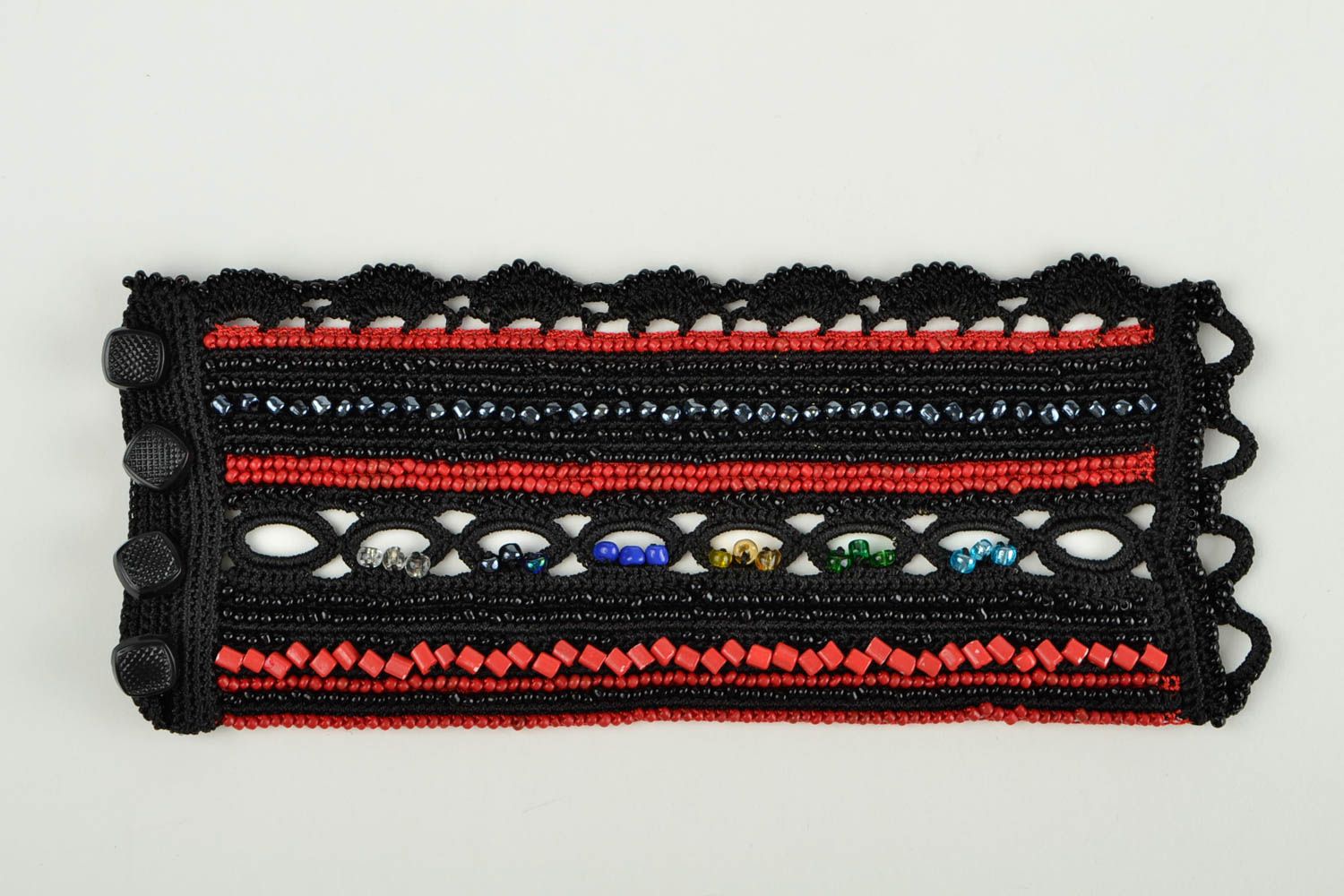 Bracelet crochet Bijoux fait main Accessoire bijou design Cadeau femme photo 4