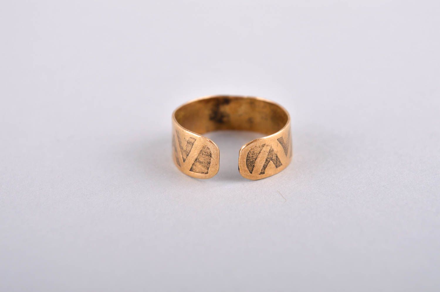 Кольцо ручной работы кольцо из мельхиора стильное металлическое украшение фото 3