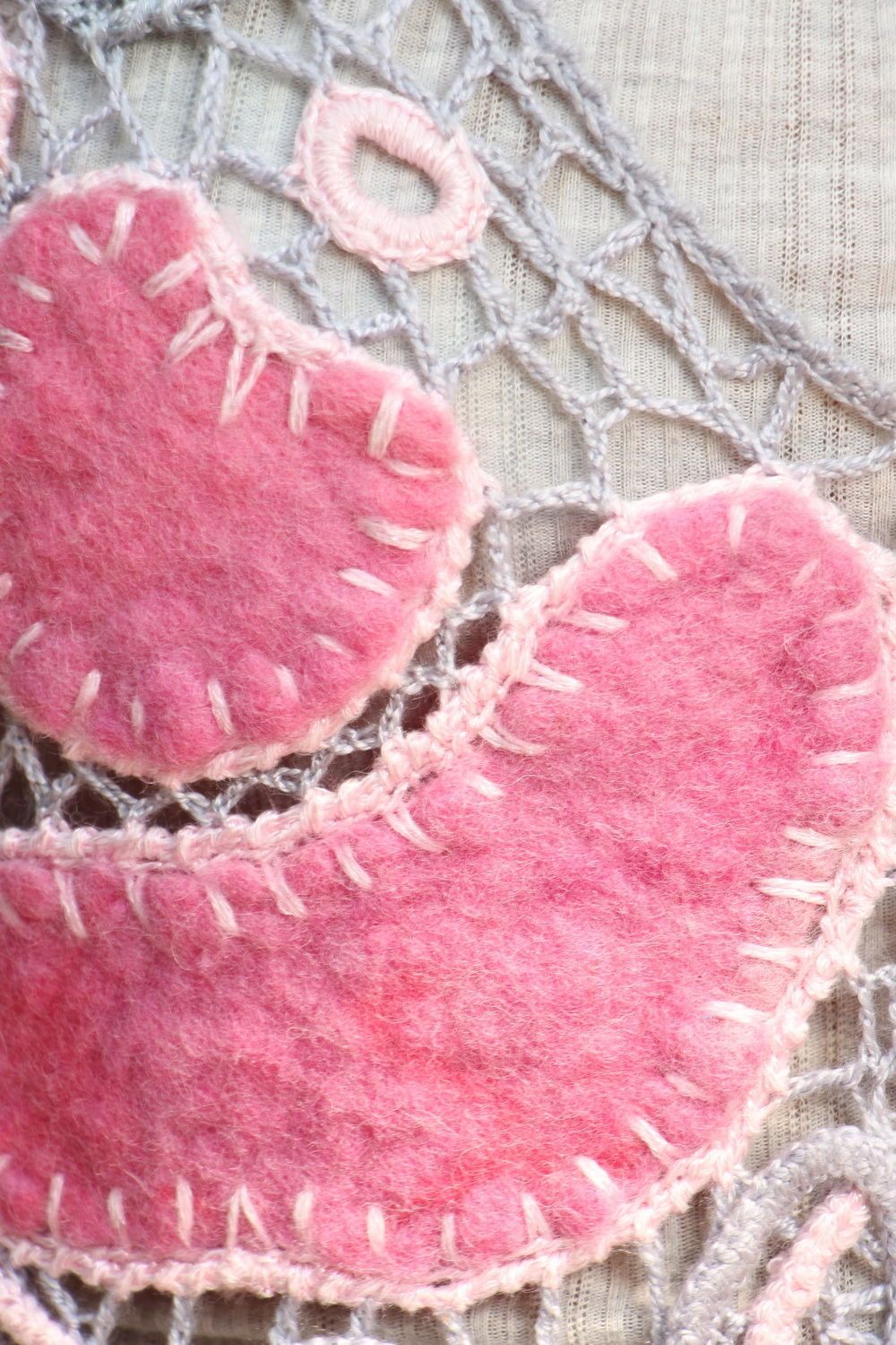 Tunique tricotée au crochet Roses photo 2