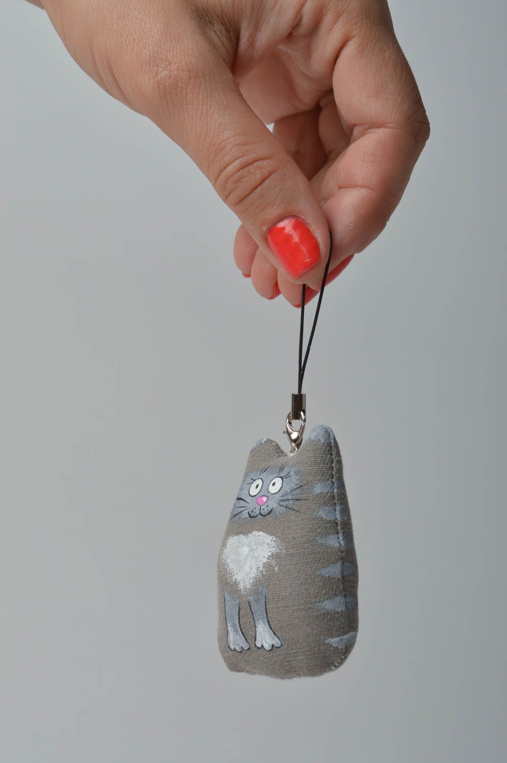 Llavero artesanal accesorio para llaves regalo original Gata sin domicilio  foto 2