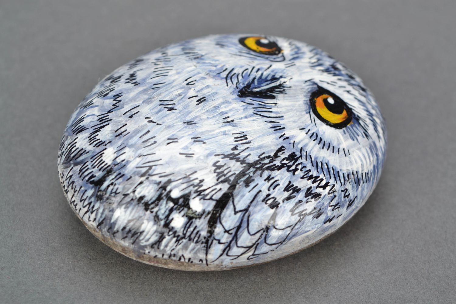 Real sea stone for decor Owl photo 4