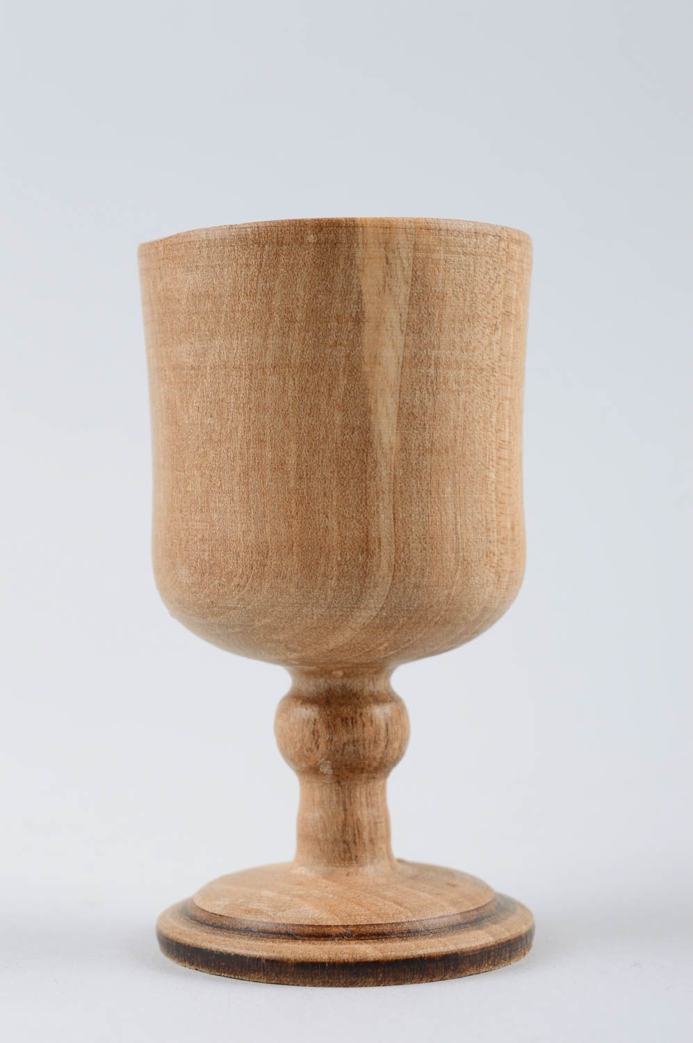 Copa para vino hecha a mano de madera vajilla moderna regalo original para amigo foto 3